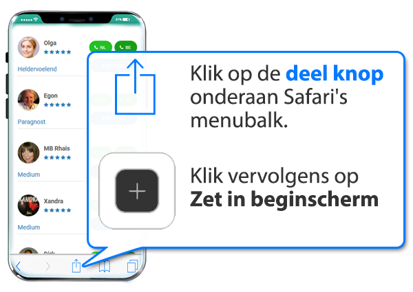 iphone en ipad: Mediumrotterdam.nl als app instellen op Mobiel